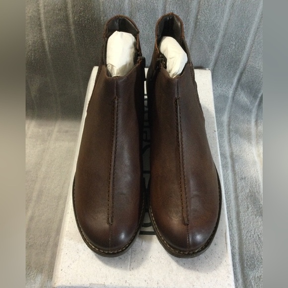 Josef Seibel Brown Leather Ankle Boots EU 36 US 5 to 5.5 - Picture 2 of 12